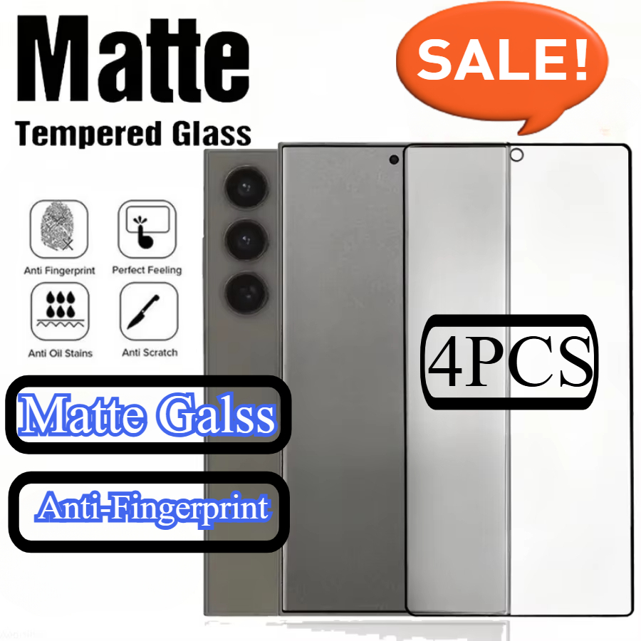 Matte Anti Glare Screen - 4Pcs Anti-Fingerprint Matte Tempered Glass For